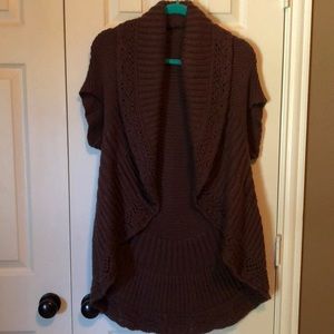 Knit vest cover up